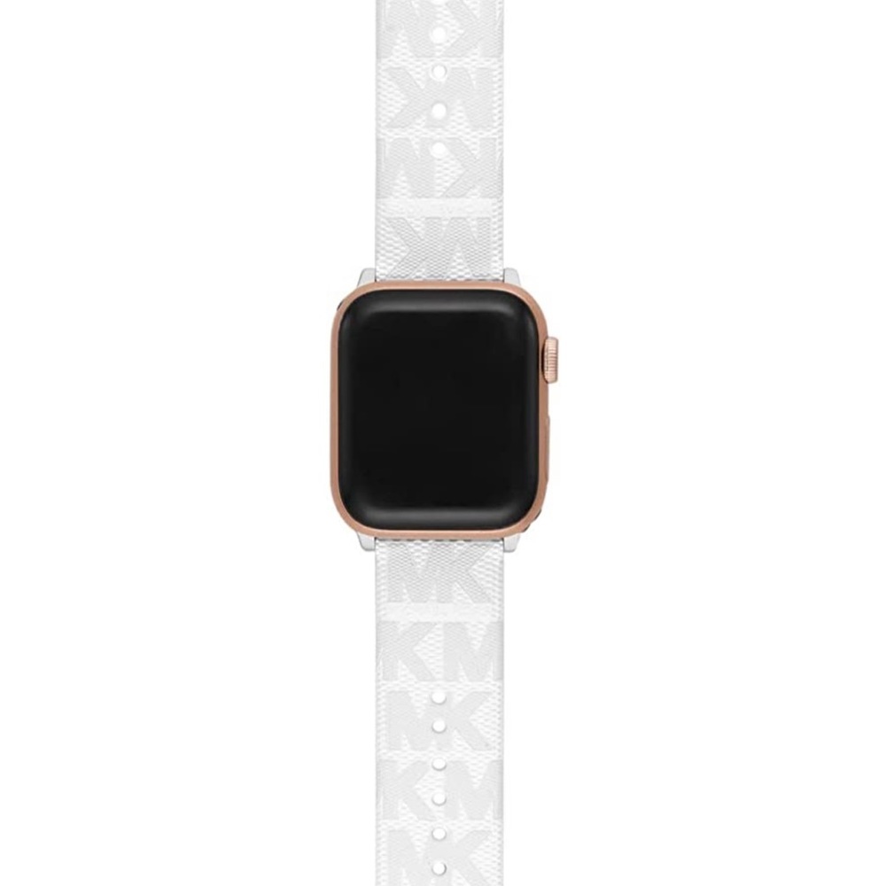 Michael Kors Apple Watch Band. White “MK” Logo. 38-40MM